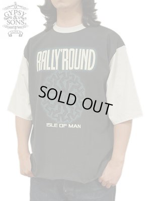 画像1: 【 GYPSY & SONS（ジプシー&サンズ） 】　プリント5分袖T-Shirts　[ TWO TONE 5/S TEE ] [ LARRY ] [ CHARCOAL x WHITE ] 【 メール便可 】