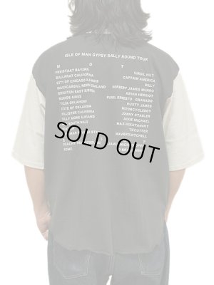 画像2: 【 GYPSY & SONS（ジプシー&サンズ） 】　プリント5分袖T-Shirts　[ TWO TONE 5/S TEE ] [ LARRY ] [ CHARCOAL x WHITE ] 【 メール便可 】