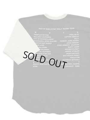 画像4: 【 GYPSY & SONS（ジプシー&サンズ） 】　プリント5分袖T-Shirts　[ TWO TONE 5/S TEE ] [ LARRY ] [ CHARCOAL x WHITE ] 【 メール便可 】