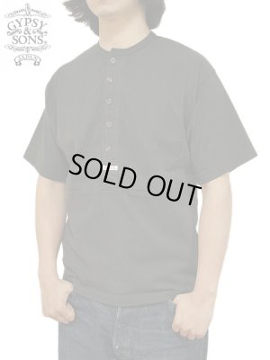 画像1: 【 GYPSY & SONS（ジプシー&サンズ） 】　ヘンリーネックT-Shirts　[ CLASSIC BIB HENLEY TEE ] [ BLACK ] 【 メール便可 】