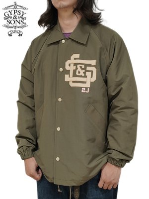 画像1: 【 GYPSY & SONS（ジプシー&サンズ） 】　V.M.C コーチジャケット　[ V.M.C 60/40 COACH JKT ] [ KHAKI ] 