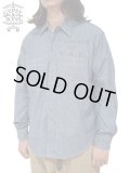 【 GYPSY & SONS（ジプシー&サンズ） 】　シャンブレーワークシャツ 　[ 5oz CHAMBRAY WORK SHIRTS ] [ BLUE ] [ One Wash ]