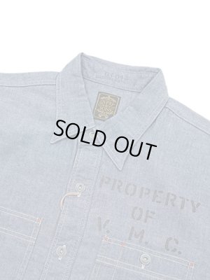 画像3: 【 GYPSY & SONS（ジプシー&サンズ） 】　シャンブレーワークシャツ 　[ 5oz CHAMBRAY WORK SHIRTS ] [ BLUE ] [ One Wash ]
