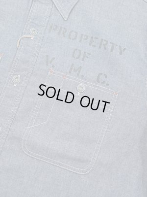 画像4: 【 GYPSY & SONS（ジプシー&サンズ） 】　シャンブレーワークシャツ 　[ 5oz CHAMBRAY WORK SHIRTS ] [ BLUE ] [ One Wash ]