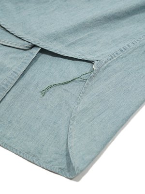 画像5: 【 GYPSY & SONS（ジプシー&サンズ） 】　シャンブレーワークシャツ 　[ 5oz CHAMBRAY WORK SHIRTS ] [ BLUE ] [ Used Wash ]