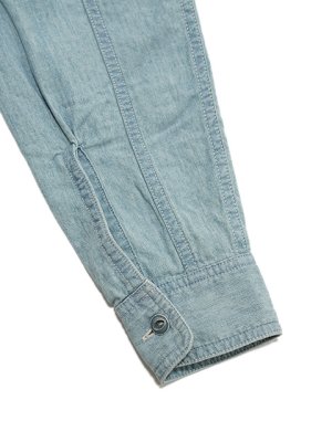 画像7: 【 GYPSY & SONS（ジプシー&サンズ） 】　シャンブレーワークシャツ 　[ 5oz CHAMBRAY WORK SHIRTS ] [ BLUE ] [ Used Wash ]