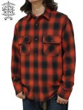 【 GYPSY & SONS（ジプシー&サンズ） 】　オンブレーチェックシャツ 　[ HERRINGBONE OMBRE CHECK SHIRTS ] [ RED ]