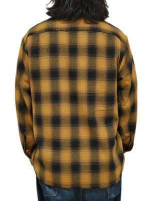 画像2: 【 GYPSY & SONS（ジプシー&サンズ） 】　オンブレーチェックシャツ 　[ HERRINGBONE OMBRE CHECK SHIRTS ] [ GOLD ]