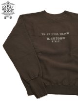 【 GYPSY & SONS（ジプシー&サンズ） 】　ダービースウェット　[ 80 DERBY SWEAT ] [ STENCIL ] [ BROWN/CHARCOAL ] 