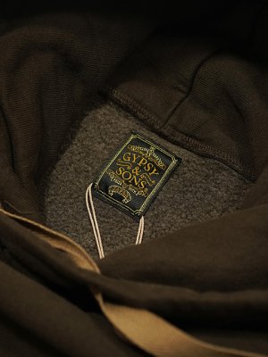 画像7: 【 GYPSY & SONS（ジプシー&サンズ） 】　ハチマル スウェット フーディ　[ 80 SWEAT HOODIE ][ BROWN CHARCOAL] 
