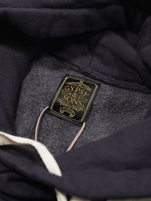 画像7: 【 GYPSY & SONS（ジプシー&サンズ） 】　ハチマル スウェット フーディ　[ 80 SWEAT HOODIE ][ NAVY] 
