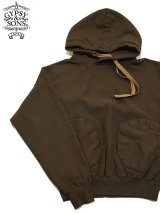 【 GYPSY & SONS（ジプシー&サンズ） 】　ハチマル スウェット フーディ　[ 80 SWEAT HOODIE ][ BROWN CHARCOAL] 