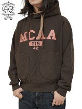 【 GYPSY & SONS（ジプシー&サンズ） 】　スウェットフーディー　[ 80 SWEAT HOODIE ] [ MCAA ] [ BROWN/CHARCOAL ] 