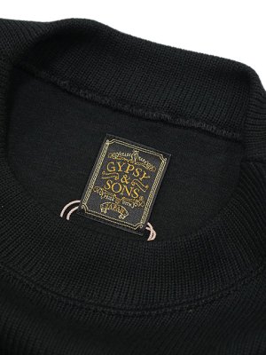画像7: 【 GYPSY & SONS（ジプシー&サンズ） 】　エルボー パッチ ニット ソー　[ ELBOW PATCH KNIT SEW ] [ BLACK ] 