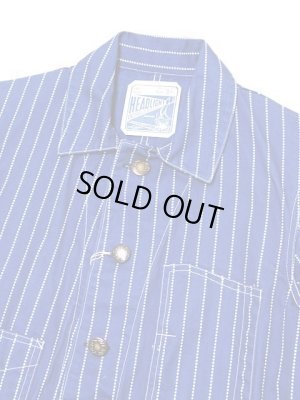 画像3: 【 HEAD LIGHT（ヘッドライト） 】 【 9oz. 】 ウォバッシュストライプワークコート [ WABASH STRIPE WORK COAT  ] [ 実名復刻モデル ]