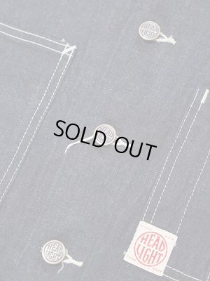 画像8: 【 HEAD LIGHT（ヘッドライト） 】　10oz. BLUE DENIM VEST (FULL SLEEVES) [ 実名復刻モデル ]