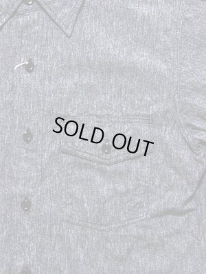 画像4: 【 HEAD LIGHT（ヘッドライト） 】　長袖チェーン刺繍カスタム杢シャンブレーワークシャツ　[ Covert Work Shirt ]