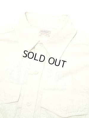 画像3: 【 HEAD LIGHT（ヘッドライト） 】　チェーン刺繡入りシャンブレーワークシャツ　[ 5oz. Shambray Work Shirt ]