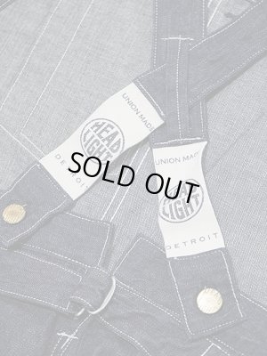 画像10: 【 HEAD LIGHT（ヘッドライト） 】 【 9.5oz. 】 デニムオーバーオール [ BLUE DENIM LOW BACK OVERALLS ] [ 実名復刻モデル ]