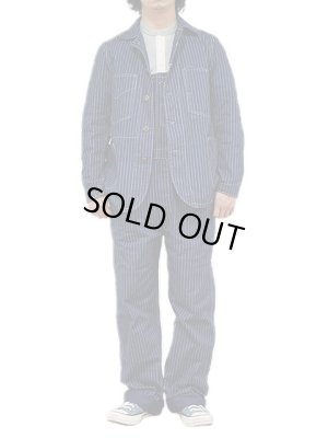 画像13: 【 HEAD LIGHT（ヘッドライト） 】 【 9oz. 】 ウォバッシュストライプオーバーオール [ WABASH STRIPE LOW BACK OVERALLS ] [ 実名復刻モデル ]