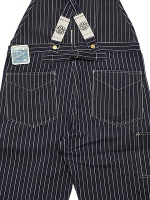 画像10: 【 HEAD LIGHT（ヘッドライト） 】 【 8oz. 】 SPECIAL WOOVEN STRIPE DENIM LOW BACK OVERALL インディゴストライプローバックオーバーオール [ 実名復刻モデル ]