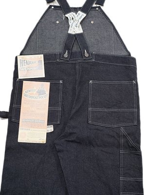 画像10: 【 HEAD LIGHT（ヘッドライト） 】 11oz. BLUE DENIM LOW BACK OVERALLS ] [ One Wash ] [ 実名復刻モデル ]