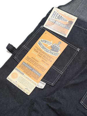 画像11: 【 HEAD LIGHT（ヘッドライト） 】 11oz. BLUE DENIM LOW BACK OVERALLS ] [ One Wash ] [ 実名復刻モデル ]