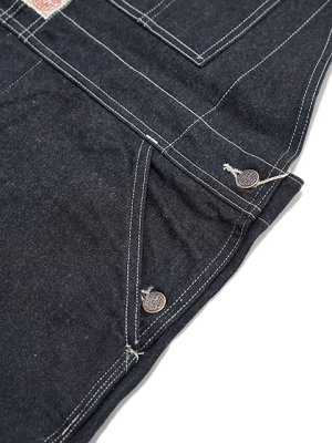 画像6: 【 HEAD LIGHT（ヘッドライト） 】 11oz. BLUE DENIM LOW BACK OVERALLS ] [ One Wash ] [ 実名復刻モデル ]