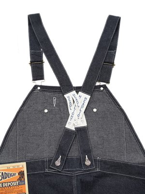 画像9: 【 HEAD LIGHT（ヘッドライト） 】 11oz. BLUE DENIM LOW BACK OVERALLS ] [ One Wash ] [ 実名復刻モデル ]