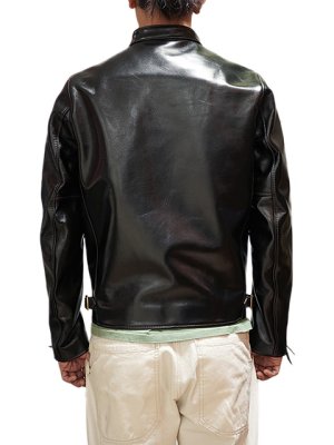 画像2: 【 Y'2 LEATHER（ワイツーレザー） 】 ヴィンテージホースダブルライダースジャケット [ 馬革（茶芯） ] 