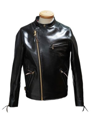 画像3: 【 Y'2 LEATHER（ワイツーレザー） 】 ヴィンテージホースダブルライダースジャケット [ 馬革（茶芯） ] 