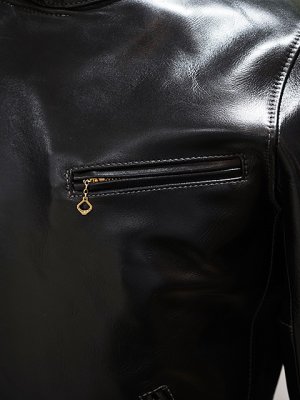 画像7: 【 Y'2 LEATHER（ワイツーレザー） 】 ヴィンテージホースダブルライダースジャケット [ 馬革（茶芯） ] 