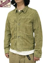 【 限定モデル 】 【 Y'2 LEATHER（ワイツーレザー） 】　ホーススエードGジャン1st 大戦モデル [ Horse Roughout ] [ KHAKI ]