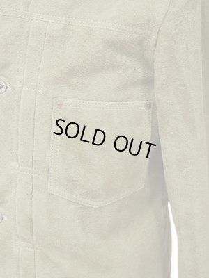 画像7: 【 限定モデル 】 【 Y'2 LEATHER（ワイツーレザー） 】　ホーススエードGジャン1st 大戦モデル [ Horse Roughout ] [ KHAKI ]