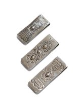 【 Indian Jewelry（インディアン ジュエリー） 】 ナバホシルバーマネークリップ [ Navajo Silver Money Clip ] 【 メール便可 】