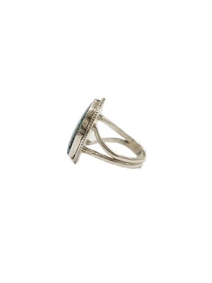 画像3: 【 Indian Jewelry（インディアン ジュエリー） 】 ターコイズリング [ Navajo Silver Ring ] [ Kingman Turquois ( キングマンターコイズ ) ] [ 17号 ]