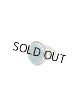 【 Indian Jewelry（インディアン ジュエリー） 】 ターコイズリング [ Navajo Silver Ring ] [ Kingman Turquois ( キングマンターコイズ ) ] [ 19号 ]