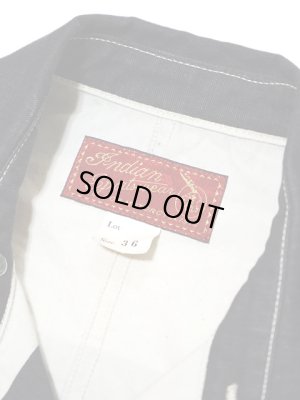 画像8: 【Indian Motorcycle x HEAD LIGHT (インディアンモーターサイクル x ヘッドライト) 】 【9oz. 】 ツイルボーダーカバーオール [ Twill Border Work Jacket ]