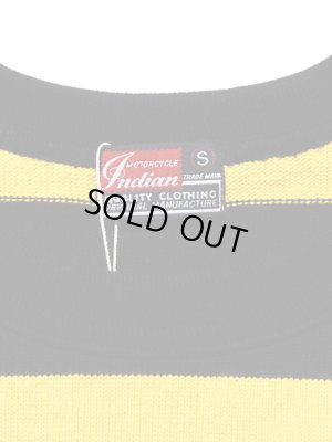 画像6: 【 Indian MotorCycle（インディアンモーターサイクル） 】　度詰め天竺へビーボーダーロンT　[ WIDE BORDER L/S T-SHIRTS ]