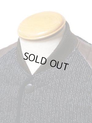 画像3: 【 SUGAR CANE（シュガーケン） 】 ビーチクロスレザースリーブジャケット [ BEACH CLOTH LEATHER SLEEVE JACKET ] [ NAVY ]