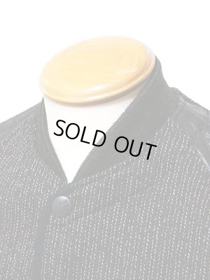 画像3: 【 SUGAR CANE（シュガーケン） 】 ビーチクロスレザースリーブジャケット [ BEACH CLOTH LEATHER SLEEVE JACKET ] [ BLACK ]