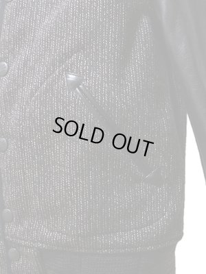 画像4: 【 SUGAR CANE（シュガーケン） 】 ビーチクロスレザースリーブジャケット [ BEACH CLOTH LEATHER SLEEVE JACKET ] [ BLACK ]