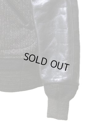 画像5: 【 SUGAR CANE（シュガーケン） 】 ビーチクロスレザースリーブジャケット [ BEACH CLOTH LEATHER SLEEVE JACKET ] [ BLACK ]