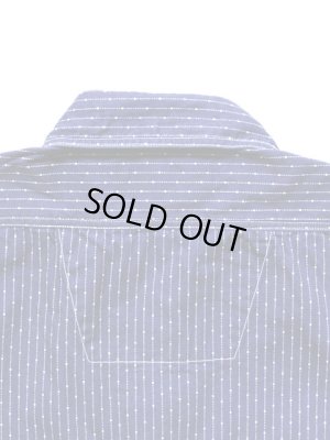 画像4: 【 SUGAR CANE（シュガーケン） 】 【 4.5oz. 】INDIGO DOT STRIPE WORK SHIRT [ FICTION ROMANCE ] インディゴドットストライプワークシャツ
