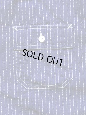 画像5: 【 SUGAR CANE（シュガーケン） 】 【 4.5oz. 】INDIGO DOT STRIPE WORK SHIRT [ FICTION ROMANCE ] インディゴドットストライプワークシャツ