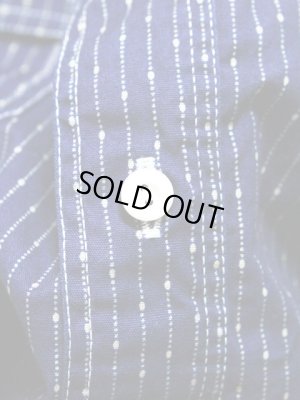 画像9: 【 SUGAR CANE（シュガーケン） 】 【 4.5oz. 】INDIGO DOT STRIPE WORK SHIRT [ FICTION ROMANCE ] インディゴドットストライプワークシャツ