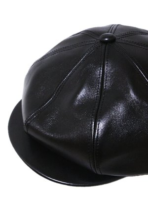 画像4: 【 Y'2 LEATHER（ワイツーレザー） 】  アニリンホースキャスケット [ 馬革 ] [ BLACK ] 再入荷！