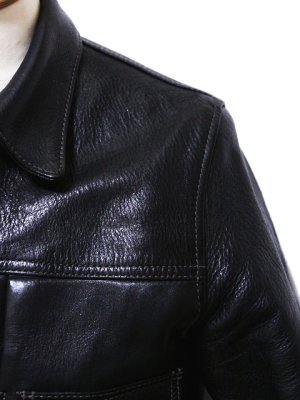 画像20: 【 Y'2 LEATHER（ワイツーレザー） 】　Horse Hide 1st Type Jacket [ Eco Horse ] [ BLACK ] [ 馬革 ]