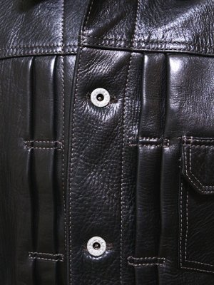 画像22: 【 Y'2 LEATHER（ワイツーレザー） 】　Horse Hide 1st Type Jacket [ Eco Horse ] [ BLACK ] [ 馬革 ]