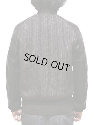 画像2: 【 SUGAR CANE（シュガーケン） 】 ビーチクロスレザースリーブジャケット [ BEACH CLOTH LEATHER SLEEVE JACKET ] [ BLACK ]